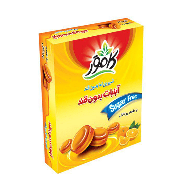 آبنبات پرتقال بدون قند و رژیمی کامور
