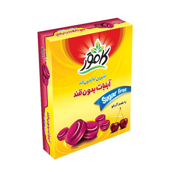 آبنبات آلبالو بدون قند و رژیمی کامور