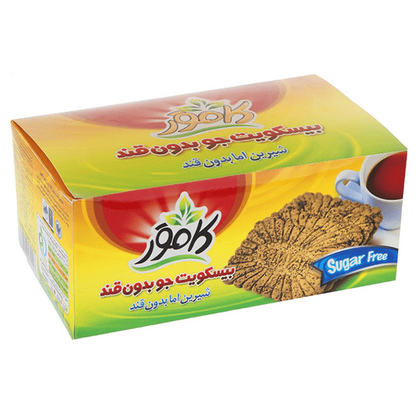 بیسکویت جو بدون قند کامور