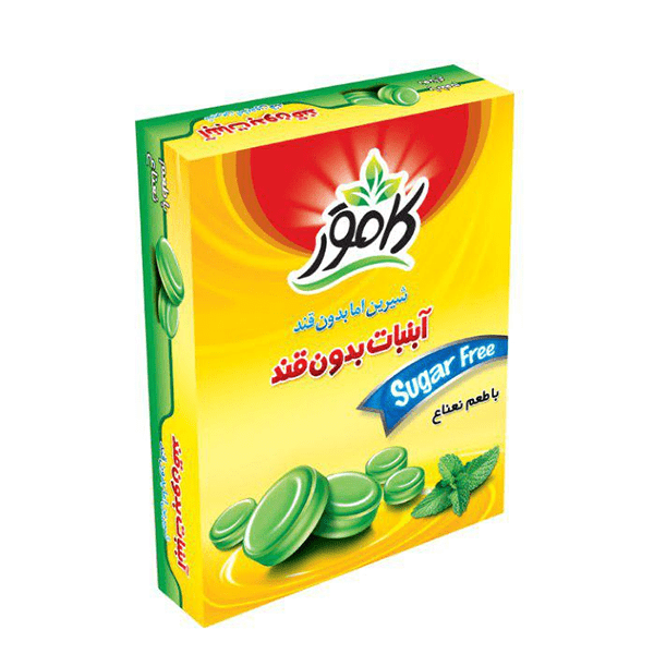 آبنبات نعناع بدون قند و رژیمی کامور